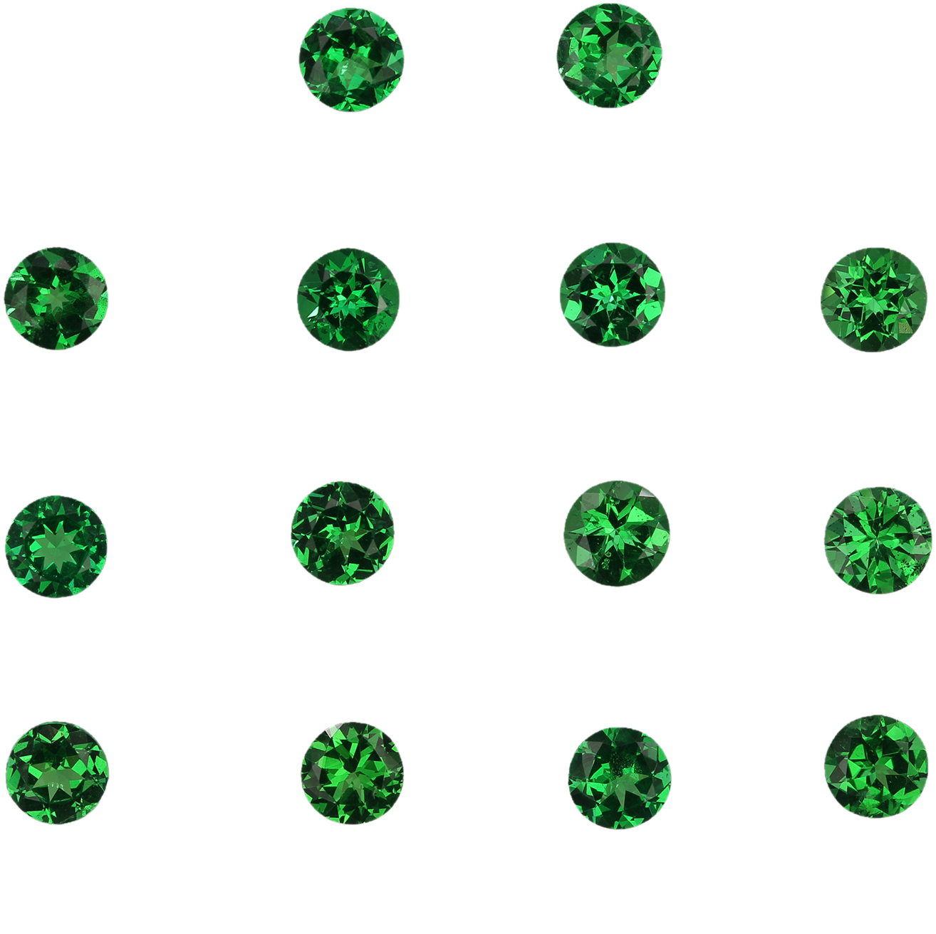 4mm Round Bright Green Tsavorite
