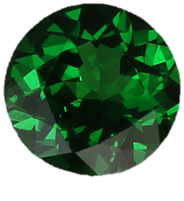 6.2mm Round Fine Intense Green Tsavorite