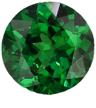 6.2mm Round Fine Intense Green Tsavorite
