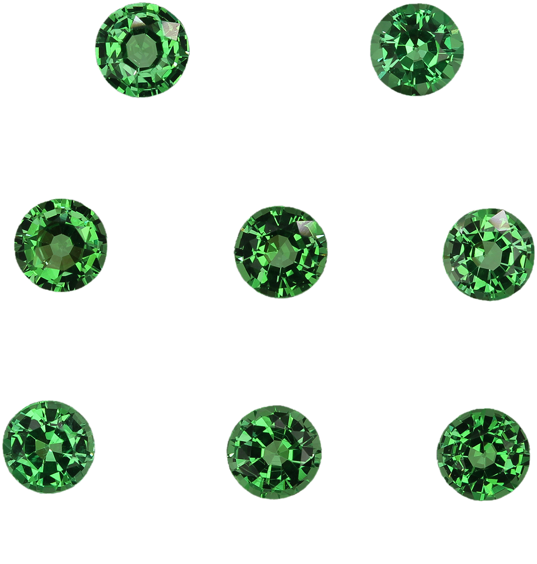 4.75mm Round Bright Green Tsavorite