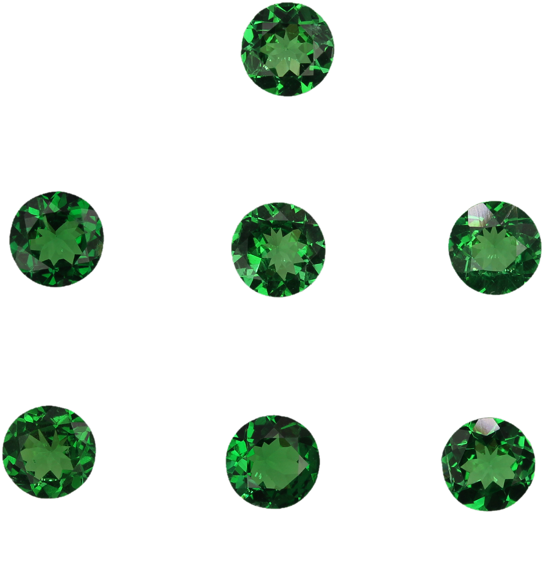 4.75mm Round Fine Intense Green Tsavorite