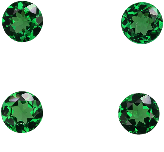 5.25mm Round Bright Green Tsavorite
