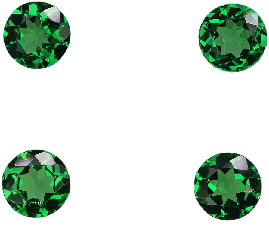 5.25mm Round Bright Green Tsavorite
