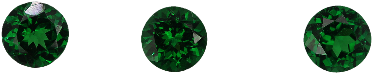 5.25mm Round Fine Intense Green Tsavorite