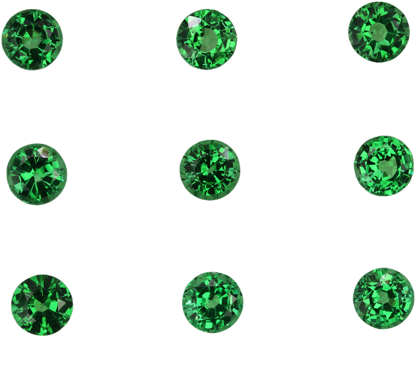 5.25mm Round Bright Green Tsavorite
