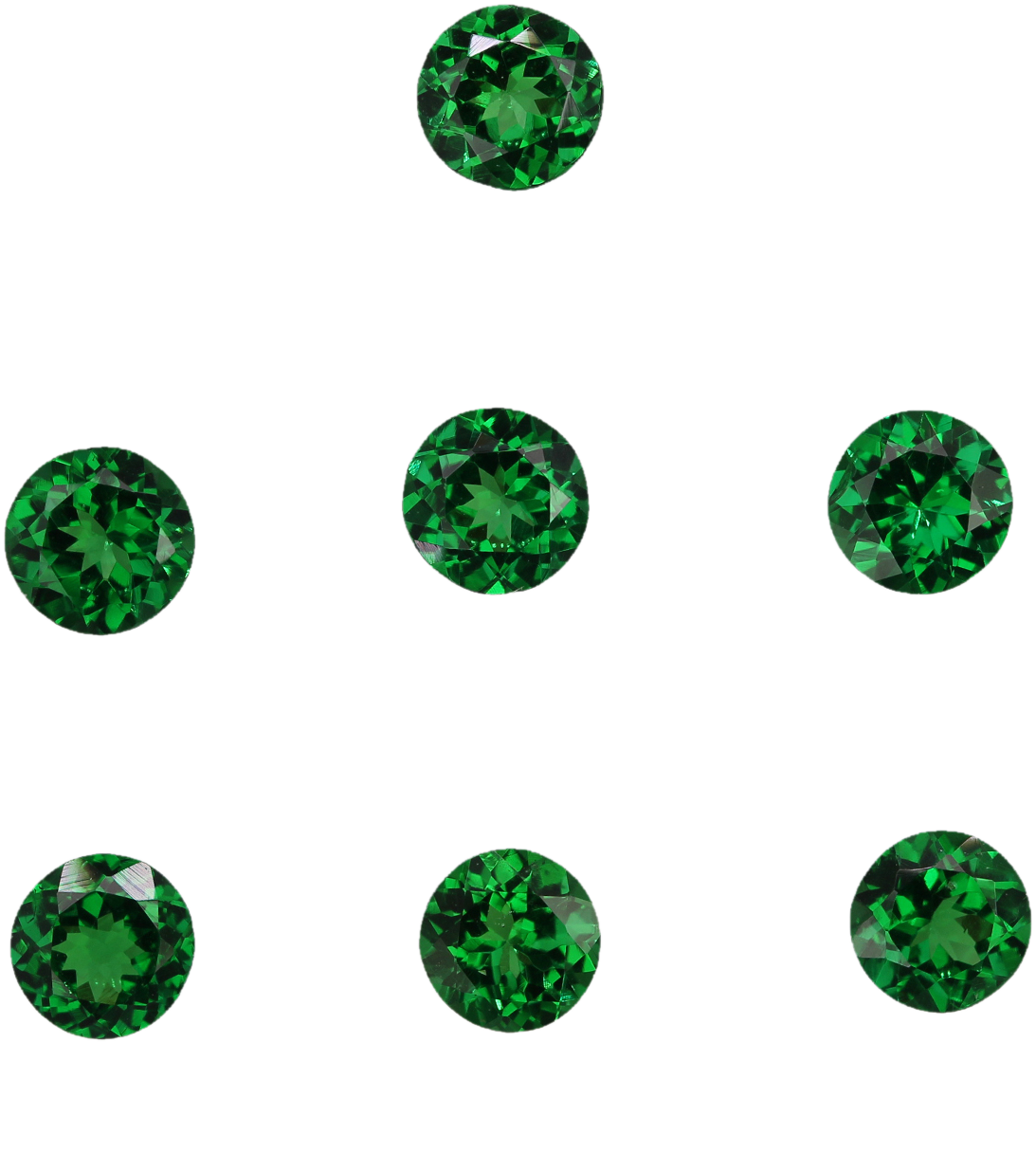 5.25mm Round Fine Intense Green Tsavorite