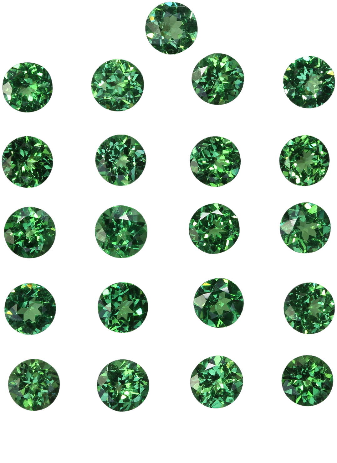 4.7mm Round Bright Green Tsavorite