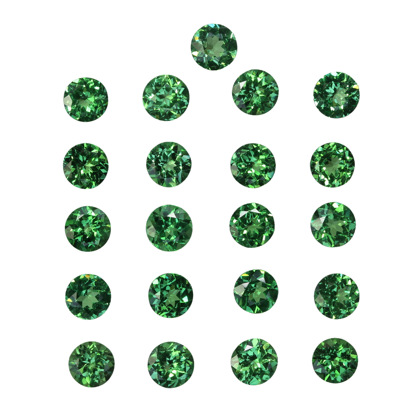4.7mm Round Bright Green Tsavorite