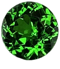 6.2mm Round Fine Intense Green Tsavorite