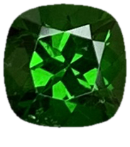 5mm Cushion Fine Saturated Green Tsavorite