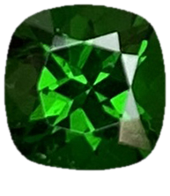 5mm Cushion Fine Saturated Green Tsavorite