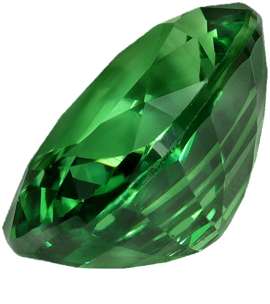 8x6mm Oval Bright Green Tsavorite