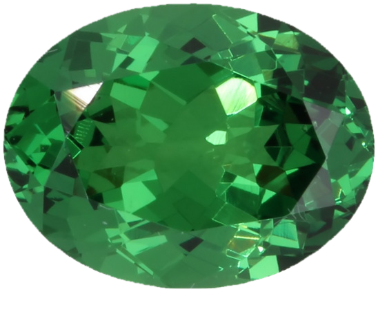 2.56ct Oval Bright Green Tsavorite