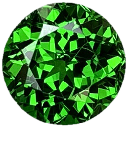 1.76ct Round Gem Quality - Fine Intense Green Tsavorite