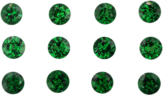 4.5mm Round Fine Intense Green Tsavorite
