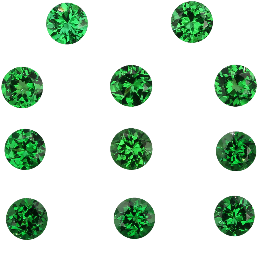 4.5mm Round Bright Green Tsavorite