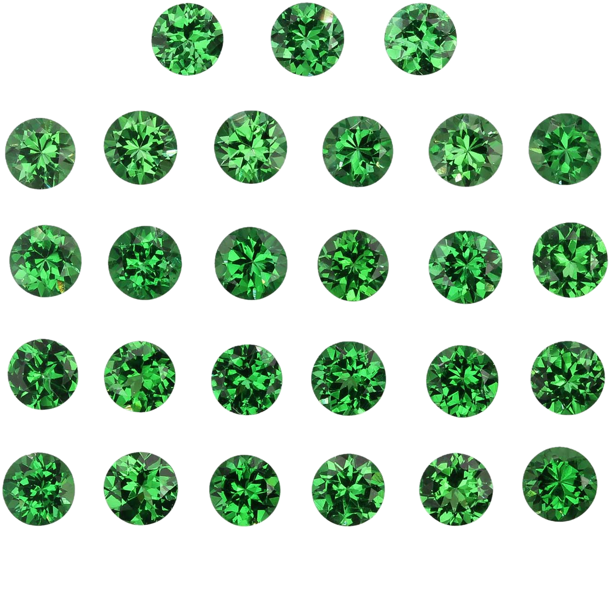 4.5mm Round Bright Green Tsavorite