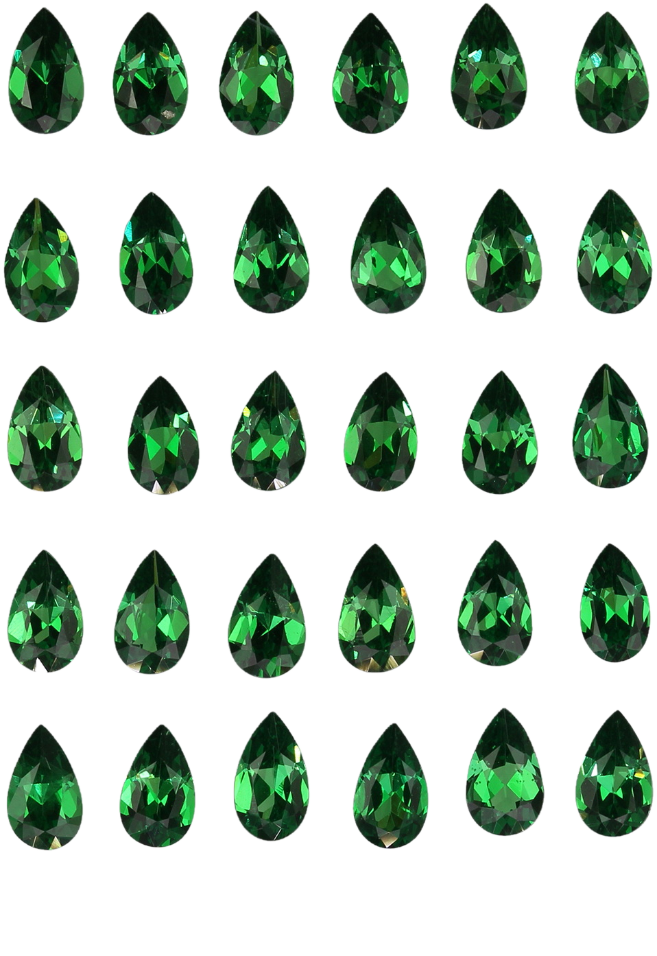 5x3mm Pear Shape Bright Green Tsavorite