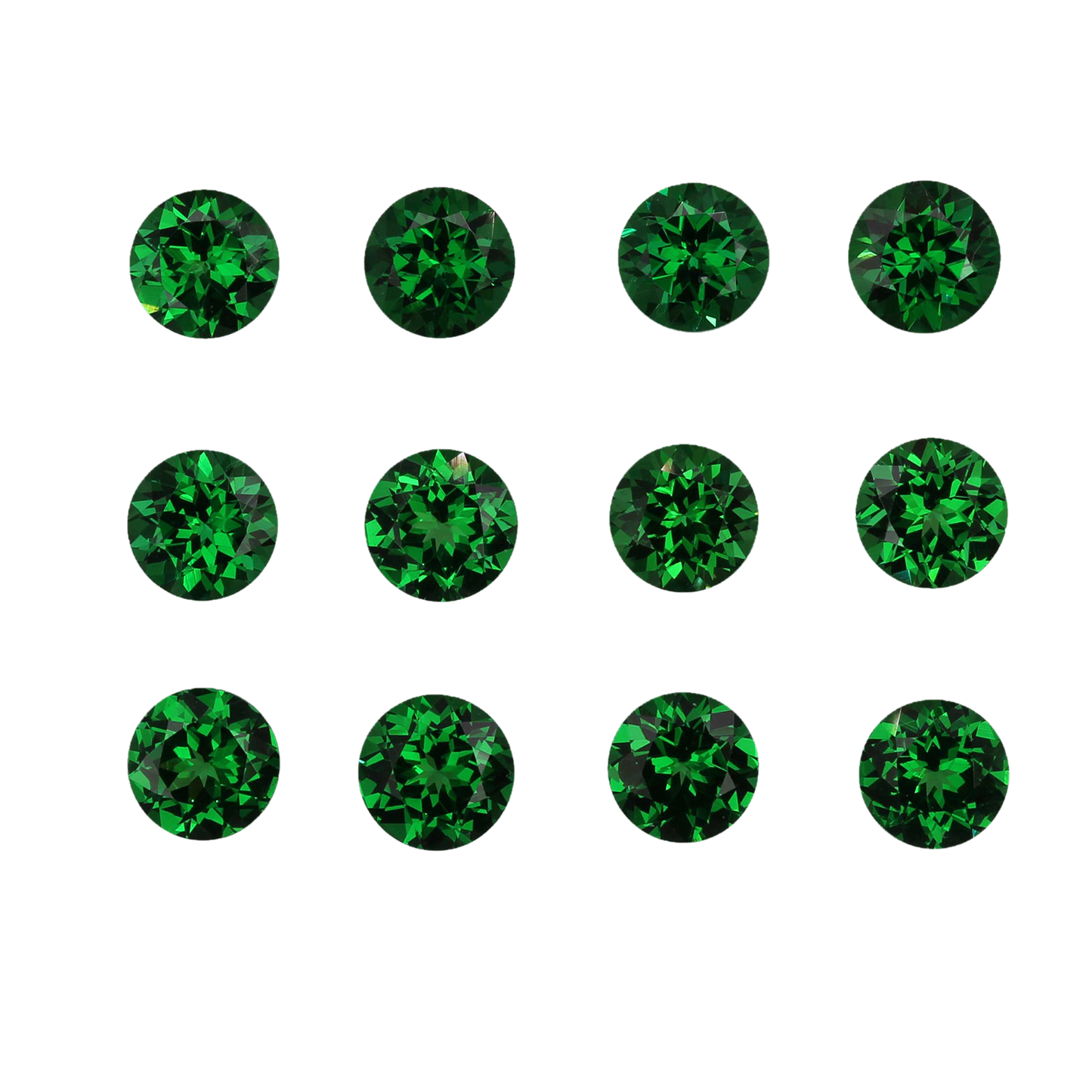 5.5mm Round Bright Green Tsavorite