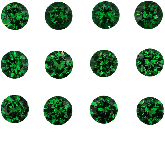 5.5mm Round Bright Green Tsavorite