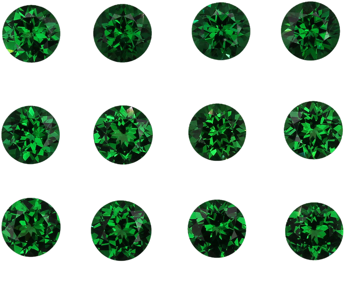 5.5mm Round Bright Green Tsavorite