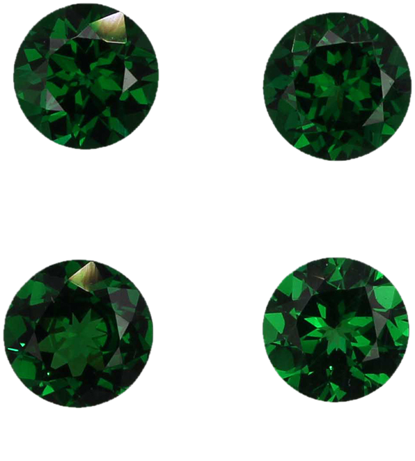 5.25mm Round Fine Intense Green Tsavorite
