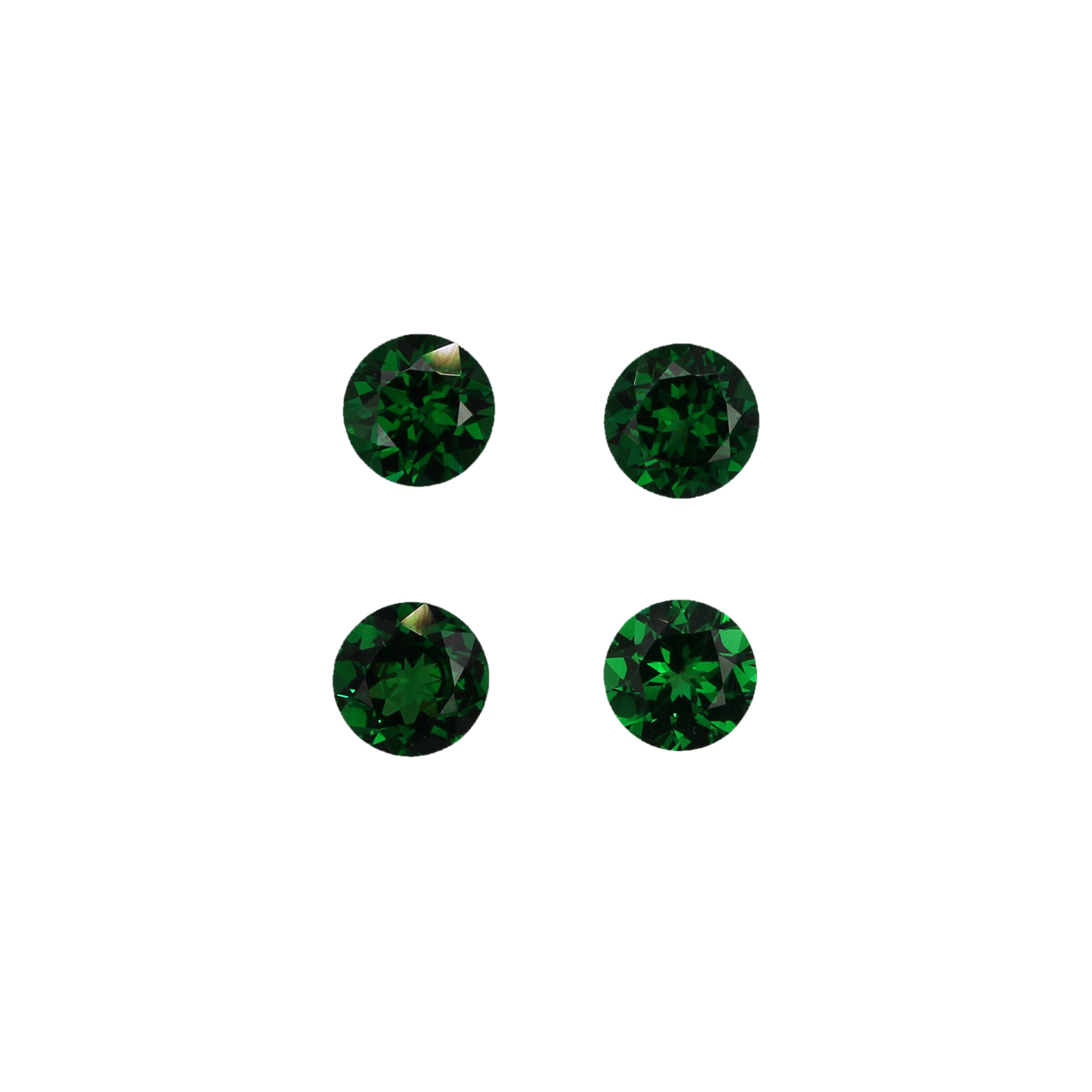 5.25mm Round Fine Intense Green Tsavorite