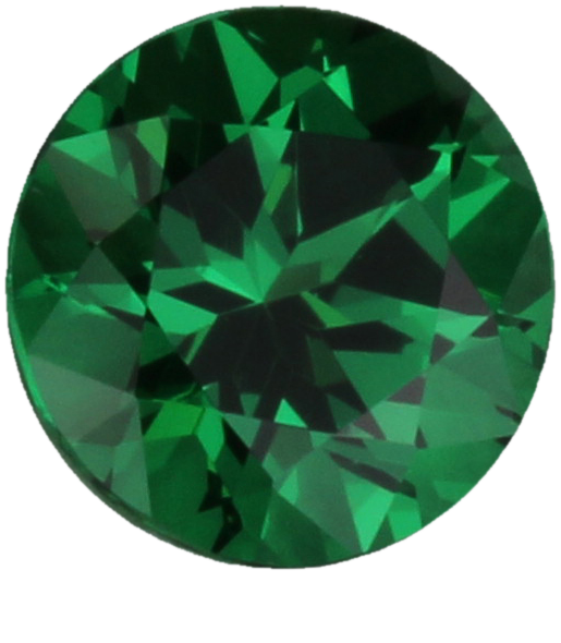 1.3ct Round Deep Minty Green Tsavorite