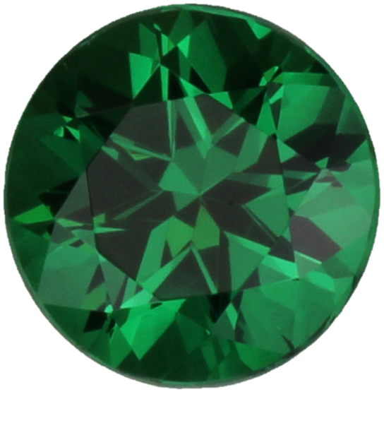1.3ct Round Deep Minty Green Tsavorite