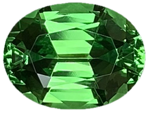 2.46ct Oval Deep Minty Green Tsavorite