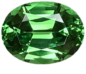 2.46ct Oval Deep Minty Green Tsavorite
