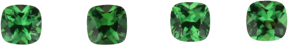 4.4mm Cushion Fine Intense Green Tsavorite
