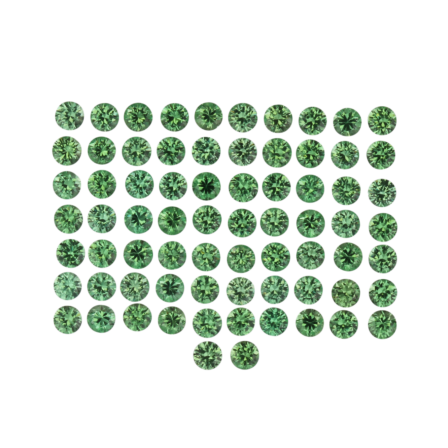 2.2mm Round Bright Green Mint Garnet