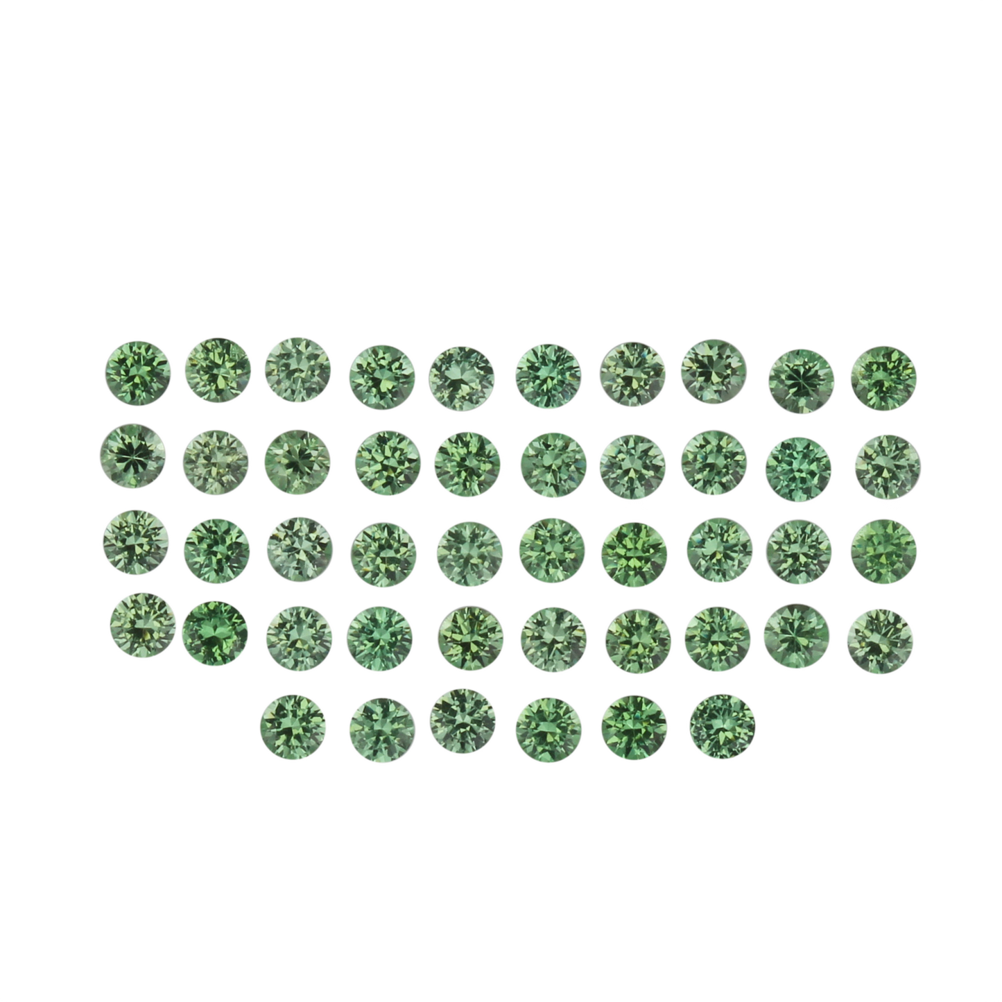 2mm Round Light Open Green Mint Garnet