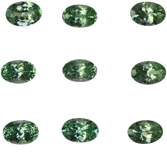 6x4mm Oval Mint Garnet
