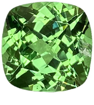3.92ct Cushion Fine Mint Green Tsavorite