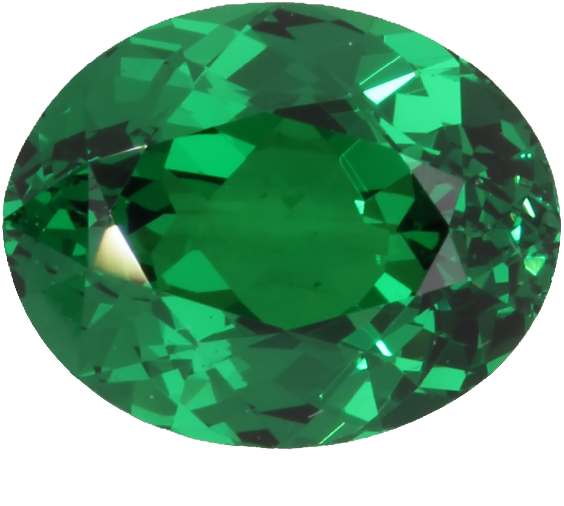 2.83ct Oval Gem Quality - Fine Intense Green Tsavorite
