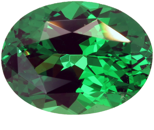 2.4ct Oval Gem Quality - Fine Intense Green Tsavorite
