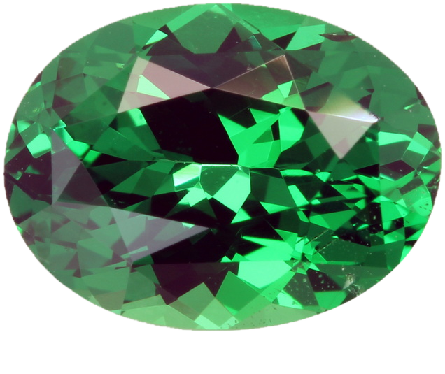 2.4ct Oval Gem Quality - Fine Intense Green Tsavorite