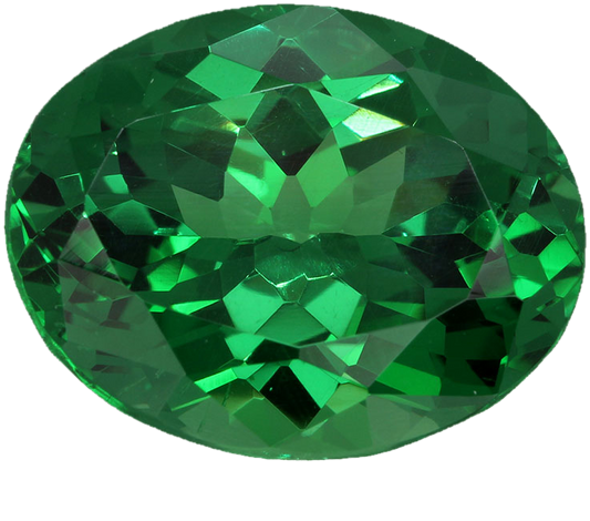 9.16ct Oval Gem Quality - Fine Intense Green Tsavorite