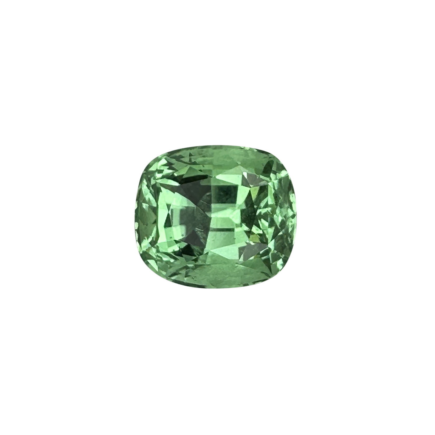 2.03ct Cushion Light Mint Green Tsavorite