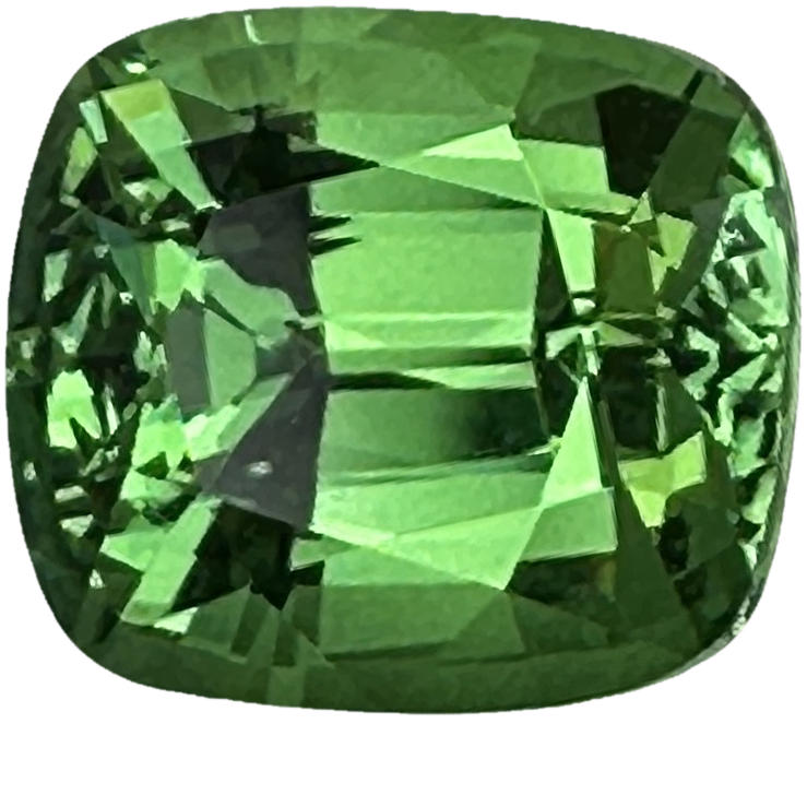 2.24ct Cushion Bright Green Tsavorite