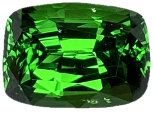 Cushion Gem Quality - Fine Intense Green Tsavorite