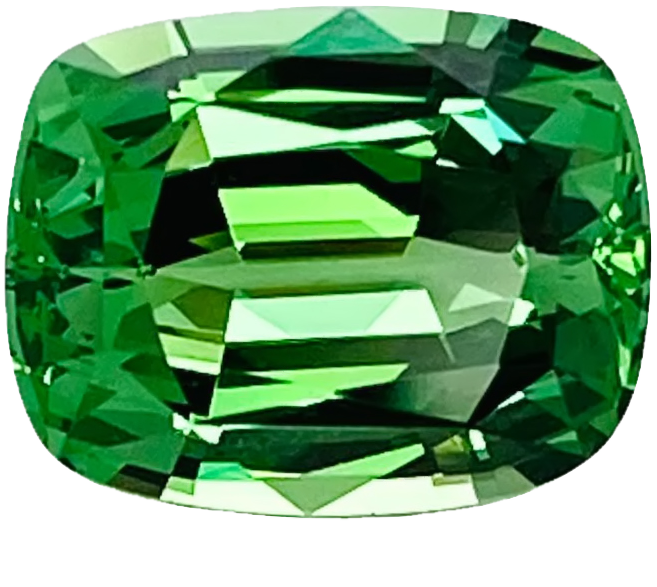 2.84ct Cushion Bright Green Tsavorite