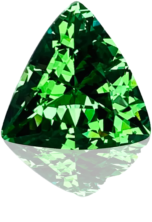 3.75ct Trillion Bright Green Tsavorite