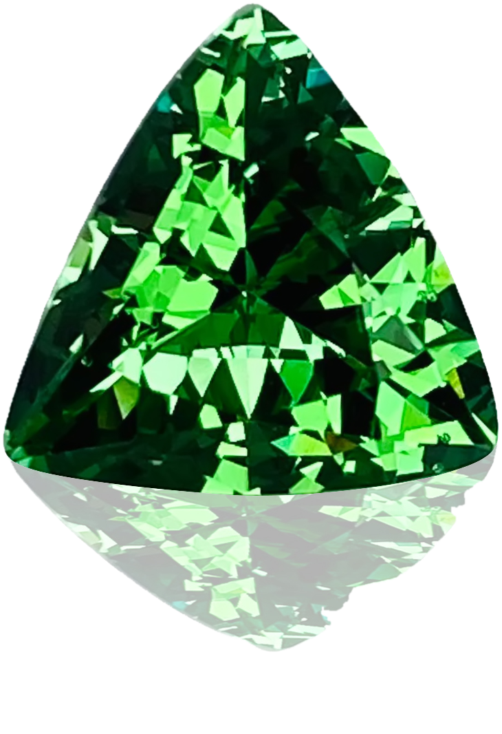 3.75ct Trillion Bright Green Tsavorite