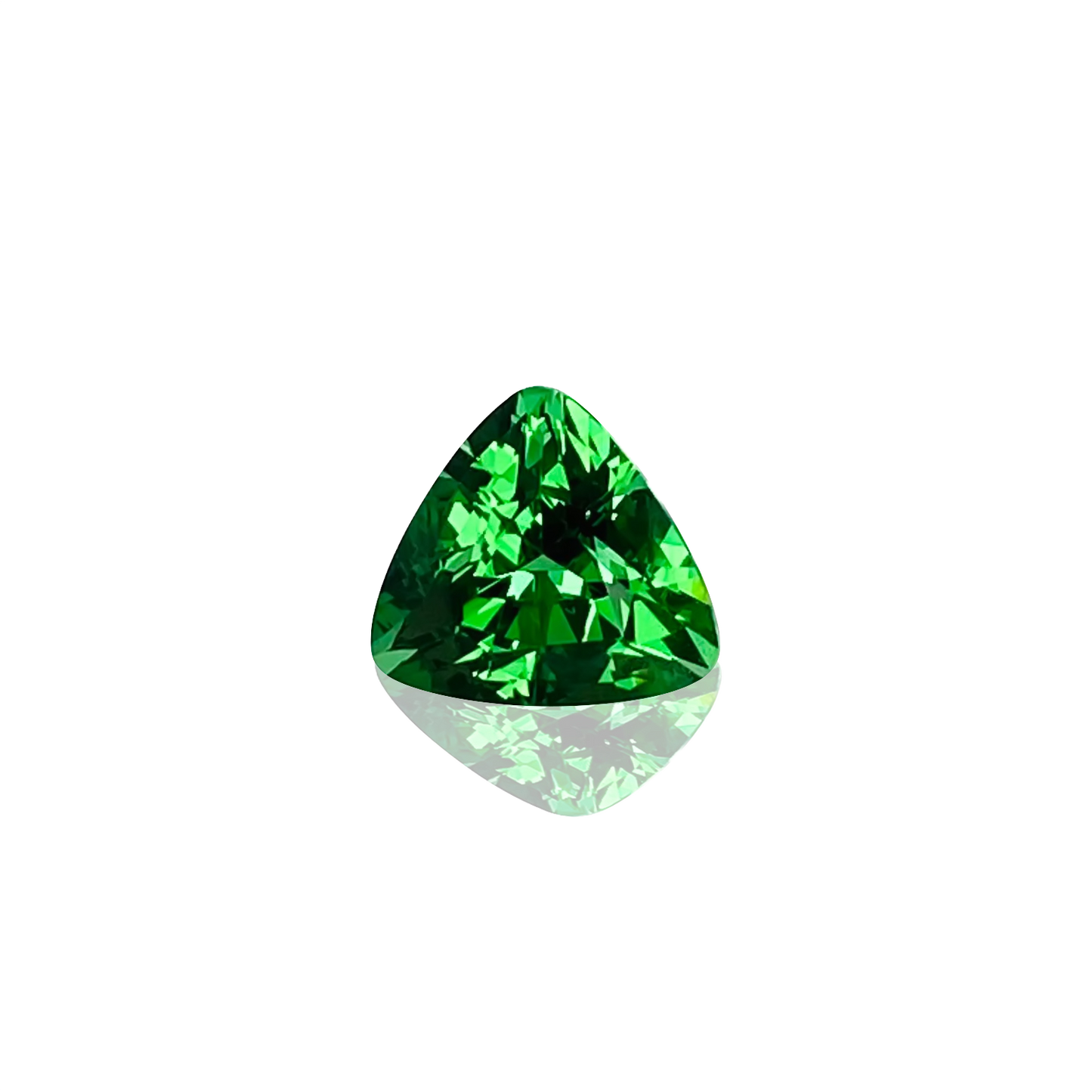 7.5mm Trillion Fine Mint Green Tsavorite