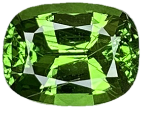 1.62ct Cushion Bright Green Tsavorite