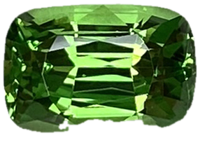 2.18ct Cushion Bright Green Tsavorite