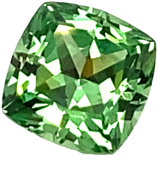 2.32ct Cushion Bright Green Tsavorite